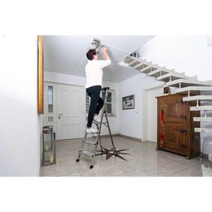 Produktbild für Stehleiter Krause Monto Safety PlusLine, 127921, mit Plattform