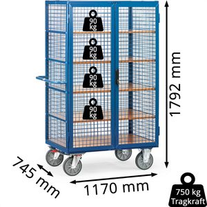Produktbild für Etagenwagen Fetra Kastenwagen, 5392