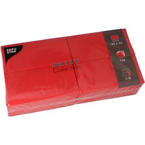 Servietten Papstar 89652, Daily Collection, rot