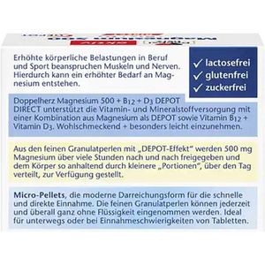 Produktbild für Magnesium Doppelherz aktiv, 20 Portionen Granulat