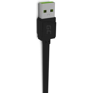 Produktbild für Ladekabel Green-Cell GC Matte, schwarz, 0,25m