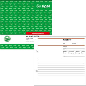 Produktbild für Kurzbriefe Sigel SD009, 2/3 A4