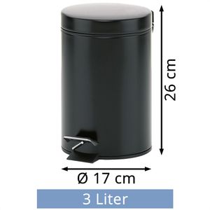 Produktbild für Mülleimer Kela Monaco, 20903, schwarz