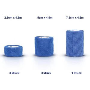 Produktbild für Fixierbinden Detectaplast blau, 7 Stück