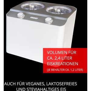 Produktbild für Eismaschine Unold Bianco, 48830, für 2x 1,2 Liter