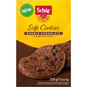 Kekse Schär Soft Cookies Double Choc