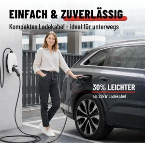 Produktbild für Elektroauto-Ladekabel Absina Mode 3, IP65, 5 m