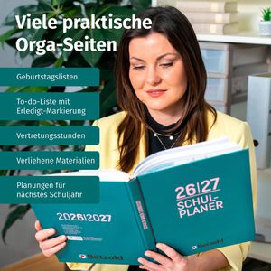 Produktbild für Lehrerkalender Betzold Design-Schulplaner, Jahr 2026/2027
