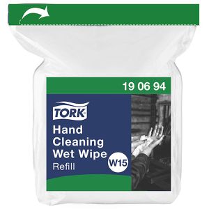 Reinigungstücher Tork 190694, W15, feucht