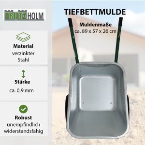 Produktbild für Schubkarre Trutzholm 12929, Tragkraft 160 kg