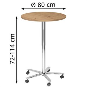 Produktbild für Stehtisch Hammerbacher ST08, asteiche