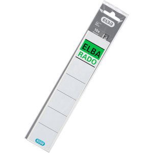 Produktbild für Rückenschilder Elba 100420946 rado, weiß