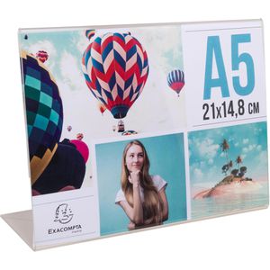 Produktbild für Tischaufsteller Exacompta Kristall 85059D, A5 quer