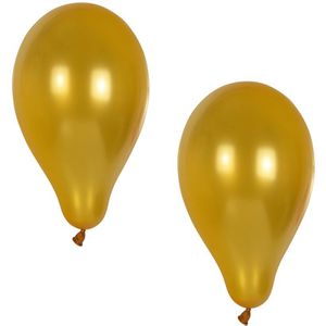 Papstar Luftballons 18968, gold, rund, Ø 25 cm, 10 Stück