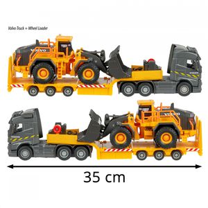 Produktbild für Baustellenfahrzeug Majorette Volvo Truck Tieflader