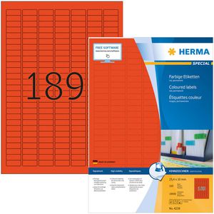 Universaletiketten Herma 4238, Special, rot