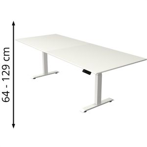 Produktbild für Schreibtisch Kerkmann Move 4, weiß / weiß