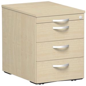 Rollcontainer Geramöbel Flex, aus Holz, ahorn