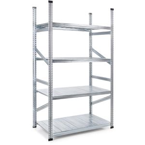 Produktbild für Schwerlastregal GEWE 810G4R, 4 Metallböden