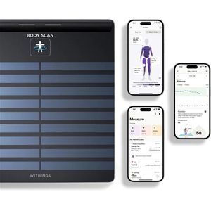 Produktbild für Personenwaage Withings Body Scan, App-fähig, schwarz