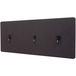 Produktbild für Tischtrennwand Mendler HWC-G75, dunkelgrau