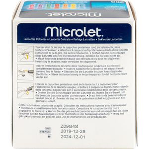 Produktbild für Lanzetten Microlet 85255843 bunt, steril