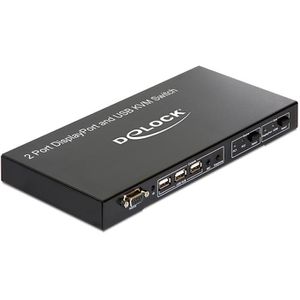 KVM-Switch DeLock 11367 DP / HDMI / USB / Audio