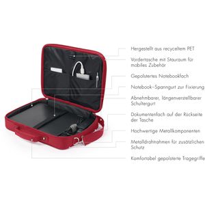 Produktbild für Laptoptasche Dicota Eco Multi Base, rot