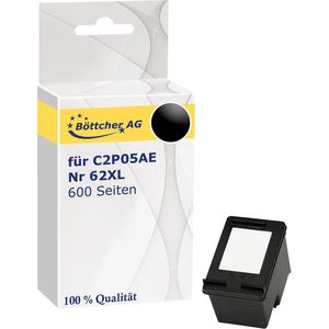 für C2P05AE Böttcher schwarz Druckerpatrone AG HP kompatibel – 62XL