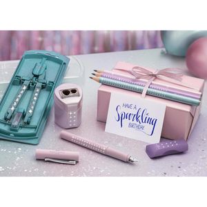 Produktbild für Schreibset Faber-Castell Sparkle rose metallic, 4-teilig