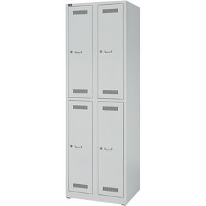 Produktbild für Spind Bisley-Light GL06D2-245, lichtgrau