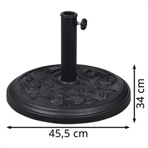 Produktbild für Sonnenschirmständer vidaXL 40821, Stahl