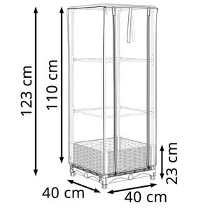 Produktbild für Hochbeet vidaXL 4015851, aus Kunststoff und Eisen