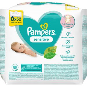 Produktbild für Feuchttücher Pampers Sensitive, 312 Tücher