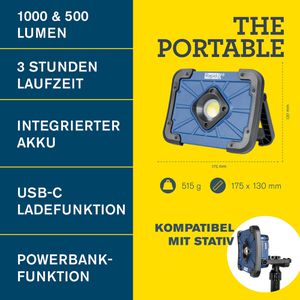 Produktbild für Baustrahler Rapid The Portable, LED, mit integriertem Akku