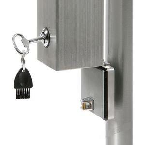 Produktbild für Aschenbecher Showdown-Displays silber, für Outdoor