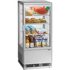 Produktbild für Kühlvitrine Bartscher 78L, 700778G, silber