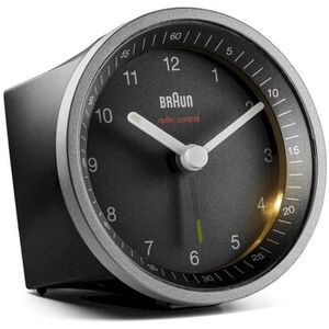 Produktbild für Wecker Braun BC07SB DCF schwarz, silber, analog