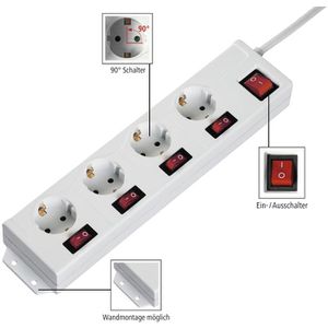 Produktbild für Steckdosenleiste Hama 00223121, mit 1,4m Kabel
