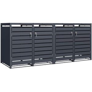 Produktbild für Mülltonnenbox Phoenix GB4426AAK, Metall