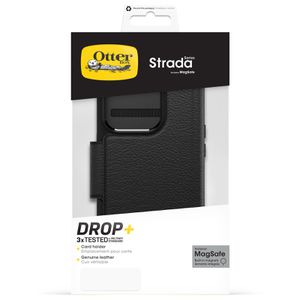 Produktbild für Handyhülle Otterbox Strada Folio, MagSafe, schwarz