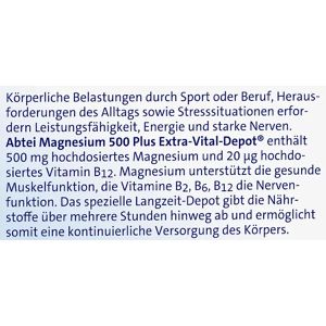 Produktbild für Magnesium Abtei Plus Depot, 42 Tabletten