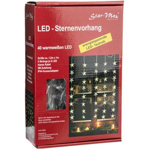 Produktbild für Lichterkette Star-Max Sterne, 40LED, innen + außen