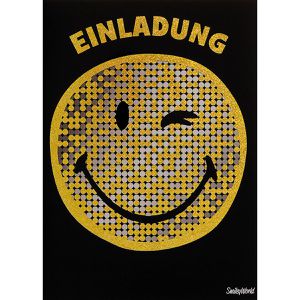 Produktbild für Einladungskarten bsb 417330-2, Smiley