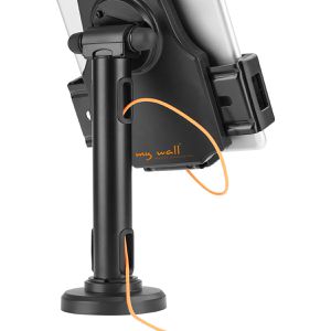 Produktbild für Tablet-Halterung myWall HT32L, 2-in-1, schwarz, für Tisch