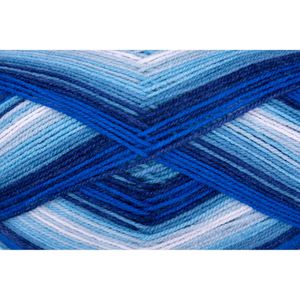 Produktbild für Häkelgarn Gründl Big Mamma print, royalblau/jeans/weiß