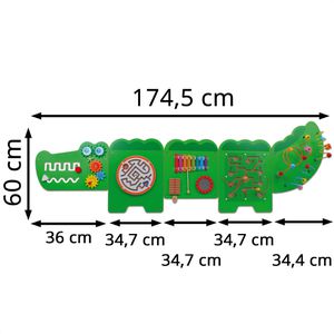 Produktbild für Motorikspielzeug Betzold 97245, Wandspiel Krokodil
