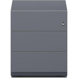 Produktbild für Rollcontainer Bisley Note, aus Metall, anthrazit