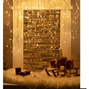 Produktbild für Lichterkette Idena Eiszapfen, 400 LED, innen+außen