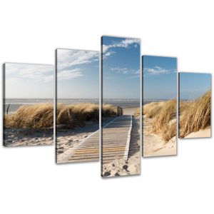 Wandbild visario Strand & Meer, 200 x 100 cm